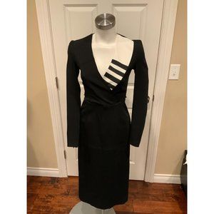 Preen by Thorton Bregazzi Ornelia Long Sleeve Midi Dress, Size XS NWT! $1492